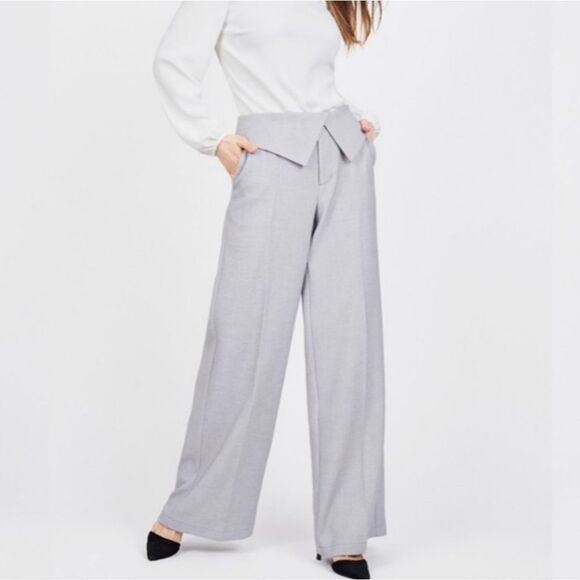 August 1 Eight High Rise Fold Over Wide Leg Pants size S - Picture 1 of 8